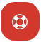 red life raft icon