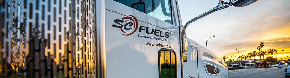 side of SC Fuels fuel truck