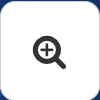 chevron isoclean magnifying glass icon