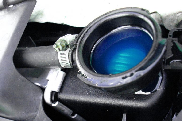 a coolant in a car engine