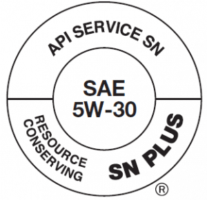 A Society of Automotive Engineers oil grade label