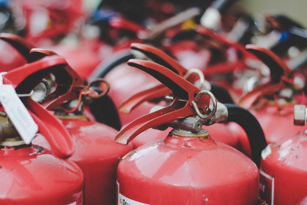 multiple fire extinguishers